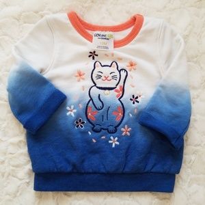 Oshkosh Ombre Lucky Cat Pullover